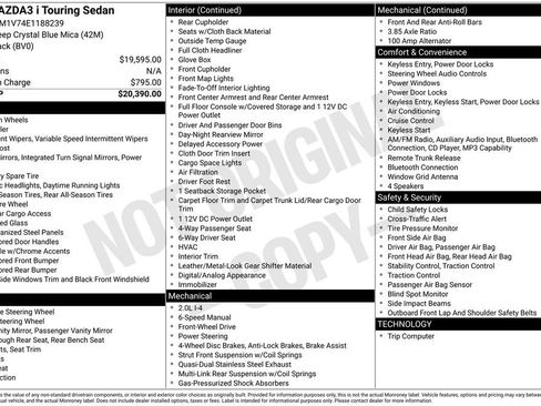 Used 2014 MAZDA MAZDA3 i Touring image 38