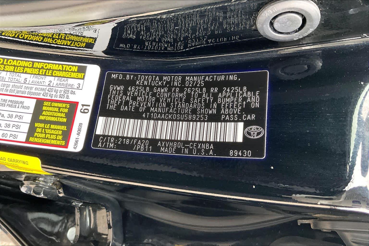 Used 2025 Toyota Camry LE FWD image 33