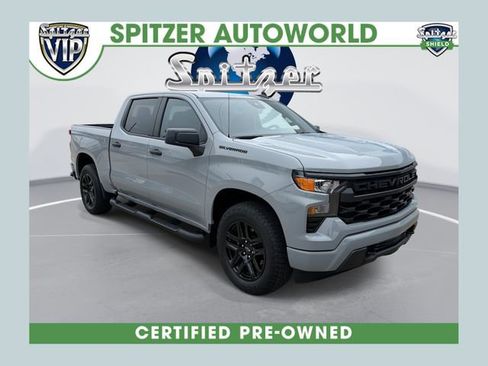 Used 2024 Chevrolet Silverado 1500 Custom w/ Turbomax Blackout Package AWD/4WD image 1