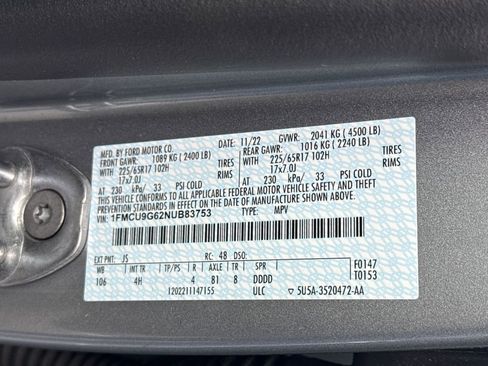 Used 2022 Ford Escape SE w/ Convenience Package image 31