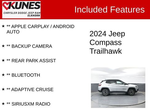 Used 2024 Jeep Compass Trailhawk AWD/4WD image 2
