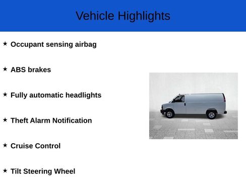 New 2025 Chevrolet Express 2500 w/ Driver Convenience Package RWD image 3