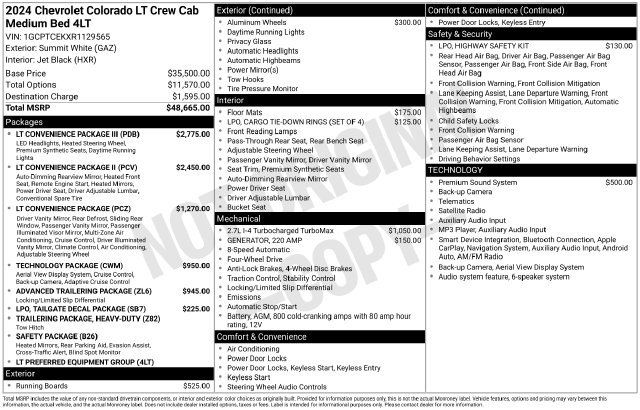 Certified 2024 Chevrolet Colorado LT w/ LT Convenience Package III AWD/4WD image 27