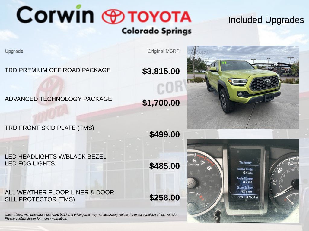 Used 2023 Toyota Tacoma TRD Off-Road w/ TRD Premium Off Road Package AWD/4WD image 4