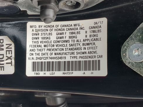 Used 2017 Honda Civic EX image 31