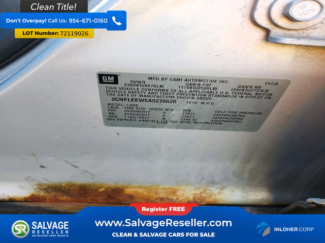 Used 2010 Chevrolet Equinox LT AWD/4WD image 16