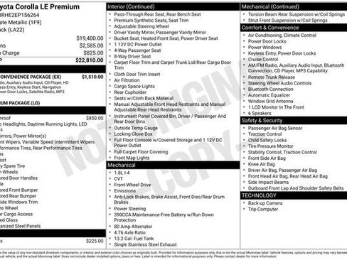 Used 2014 Toyota Corolla LE Premium w/ Driver Convenience Package FWD image 18
