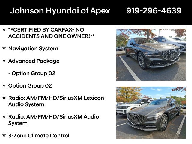 Used 2023 Genesis G80 2.5T w/ Advanced Package AWD/4WD image 6