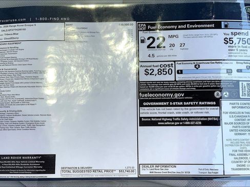 New 2026 Land Rover Range Rover Evoque S image 15