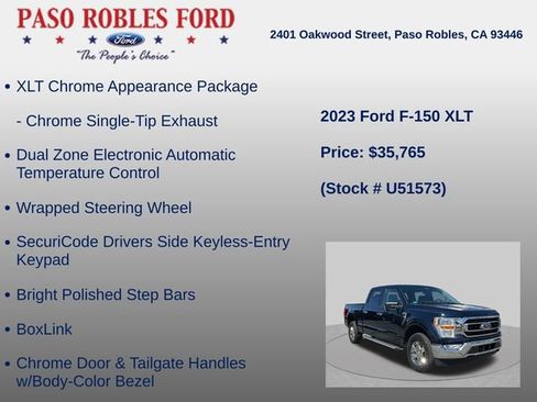 Used 2023 Ford F150 XLT w/ Equipment Group 301A Mid AWD/4WD image 24