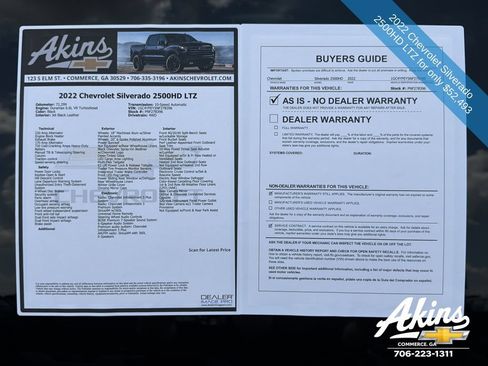 Used 2022 Chevrolet Silverado 2500 LTZ w/ LTZ Premium Package AWD/4WD image 12
