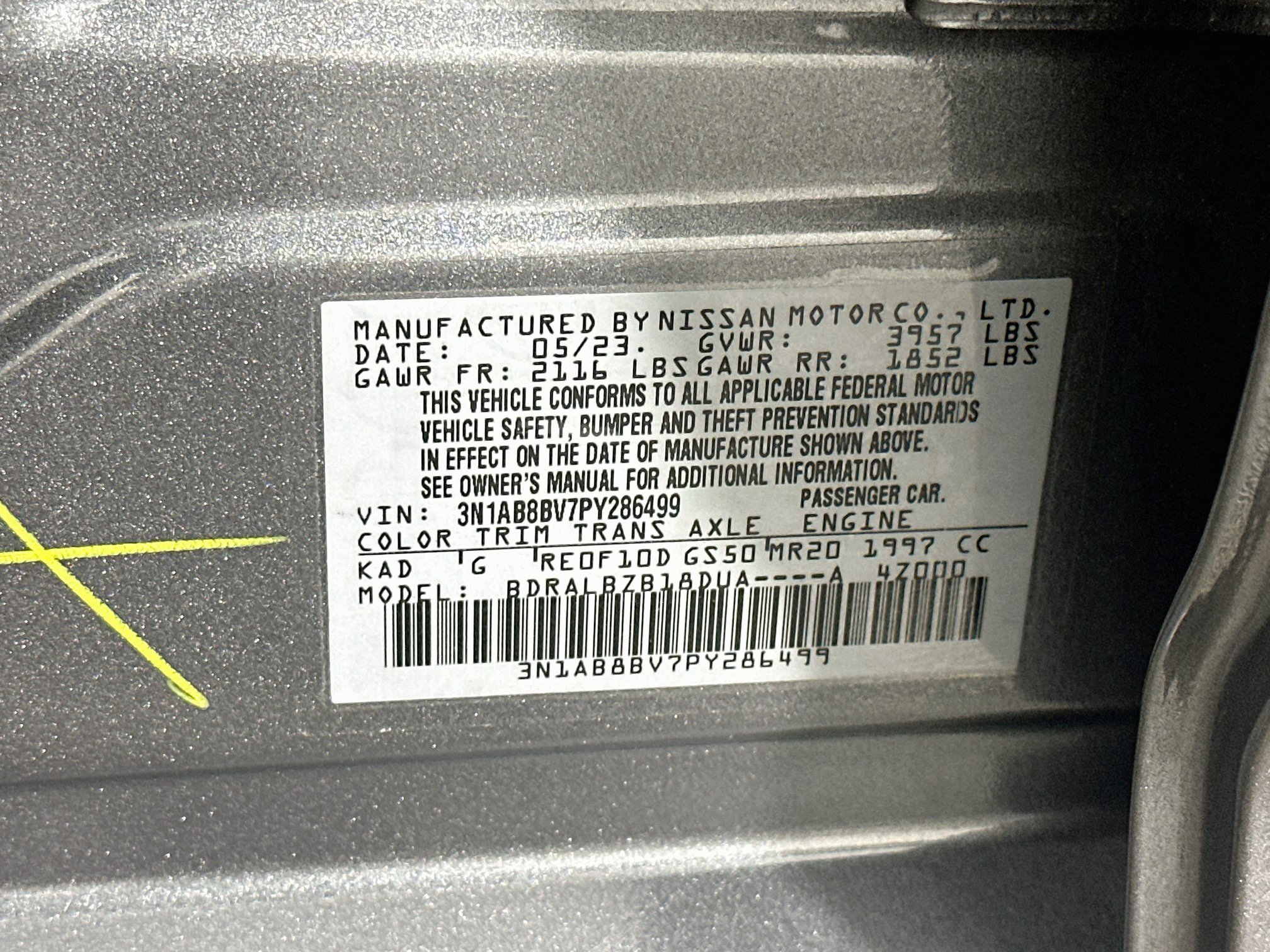 Used 2023 Nissan Sentra S FWD image 12