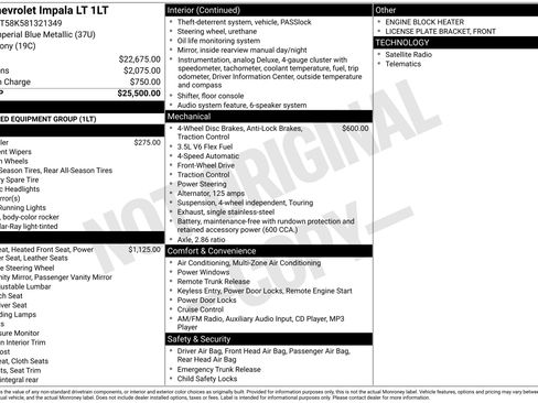 Used 2008 Chevrolet Impala LT image 6