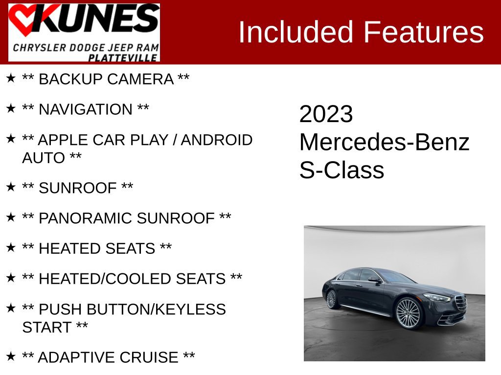 Used 2023 Mercedes-Benz S 580 4MATIC Sedan image 2