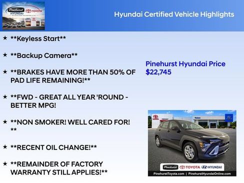 Certified 2025 Hyundai Kona SE FWD image 36