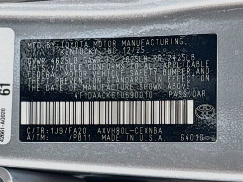 Used 2026 Toyota Camry LE FWD image 34