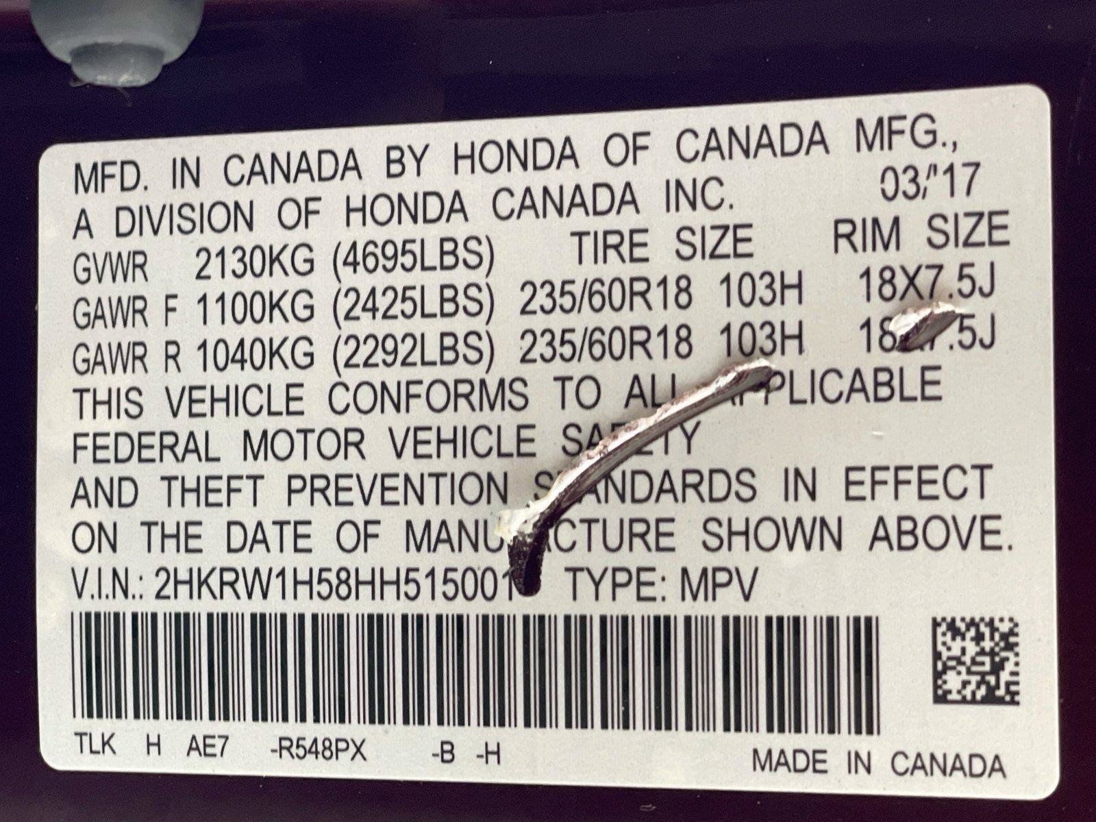 Certified 2017 Honda CR-V EX image 35