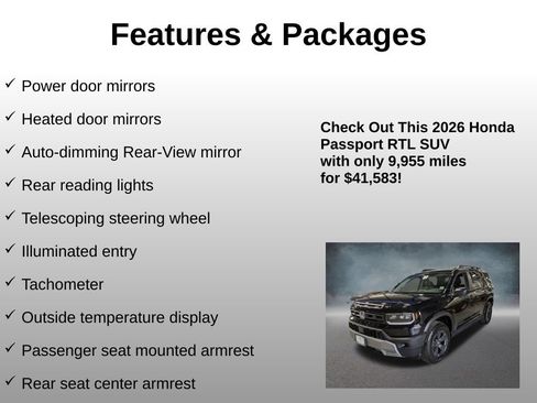 Certified 2026 Honda Passport RTL image 24