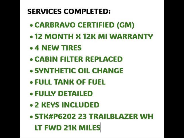 Certified 2023 Chevrolet TrailBlazer LT FWD image 9