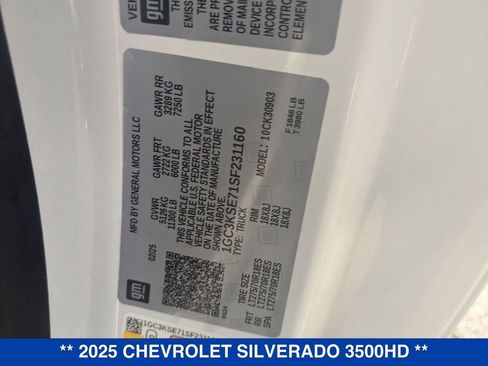 New 2025 Chevrolet Silverado 3500 W/T image 35