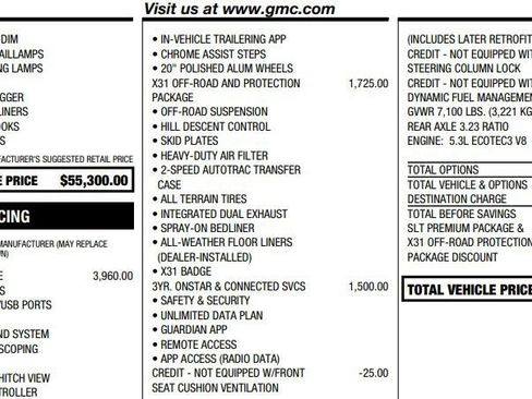 Certified 2022 GMC Sierra 1500 SLT w/ SLT Premium Package AWD/4WD image 2