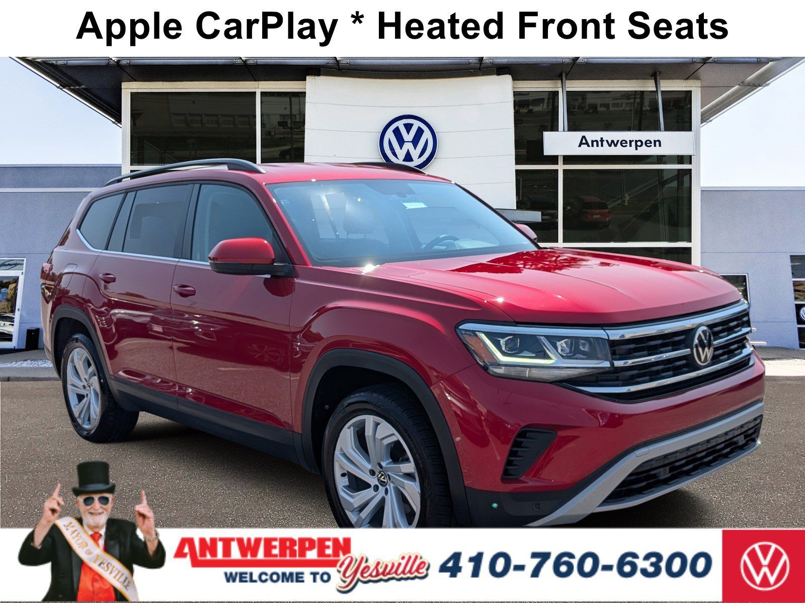 Used 2023 Volkswagen Atlas SE AWD/4WD image 1
