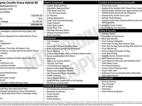 Used 2024 Toyota Corolla Cross AWD Hybrid image 7