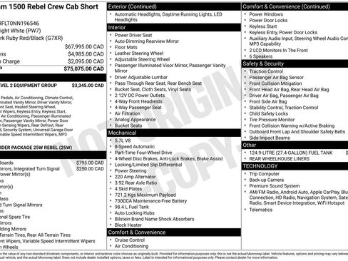 Used 2022 RAM 1500 Rebel w/ Rebel Level 2 Equipment Group AWD/4WD image 4