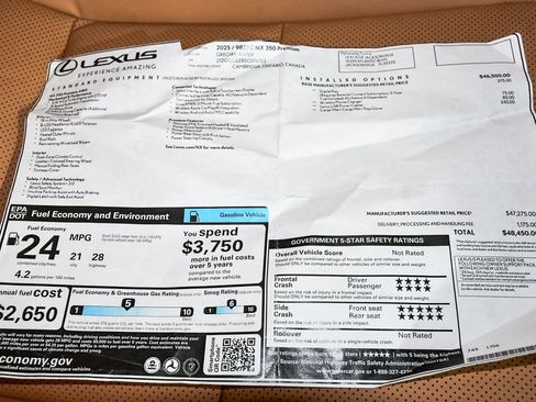 Used 2025 Lexus NX 350 AWD w/ Accessory Package (Z1) image 56