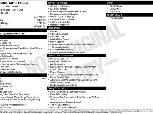 Used 2011 Hyundai Santa Fe GLS image 6