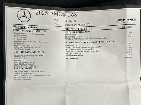 Used 2025 Mercedes-Benz G 63 AMG AMG G 63 image 44