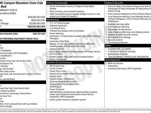 Used 2023 GMC Canyon Elevation w/ Trailering Package AWD/4WD image 23