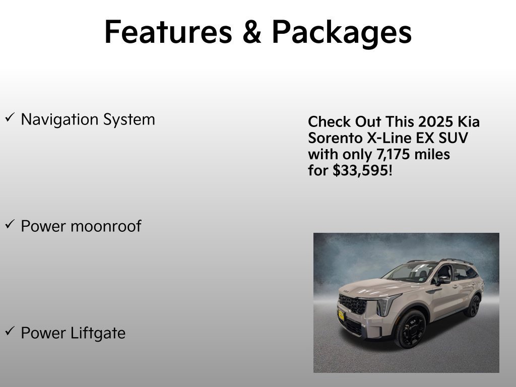Certified 2025 Kia Sorento X-Line EX AWD/4WD image 4