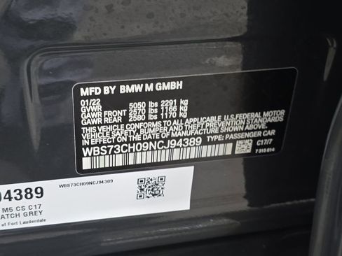 Used 2022 BMW M5 CS AWD/4WD image 33
