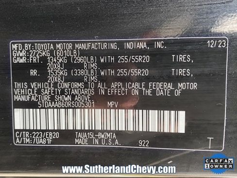 Used 2024 Lexus TX 350 AWD w/ Captains Chair Package image 47