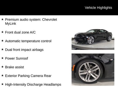 Used 2017 Chevrolet Camaro LT w/ RS Package RWD image 13
