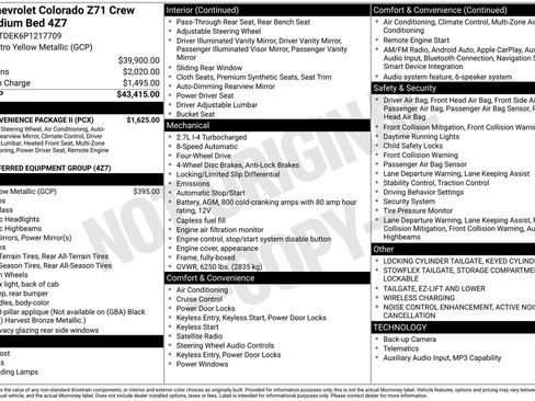 Used 2023 Chevrolet Colorado Z71 w/ Z71 Convenience Package 2 AWD/4WD image 32