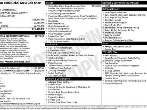 New 2026 RAM 1500 Rebel w/ Rebel Level 2 Equipment Group AWD/4WD image 32
