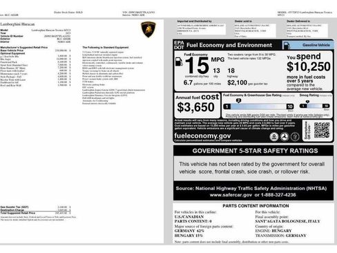 Used 2023 Lamborghini Huracan Tecnica RWD image 22