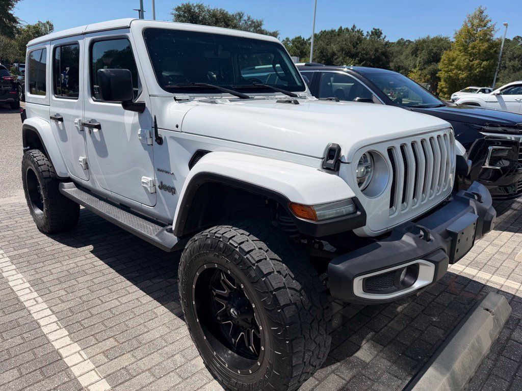 Used 2022 Jeep Wrangler Unlimited Sahara w/ LED Lighting Group AWD/4WD image 1