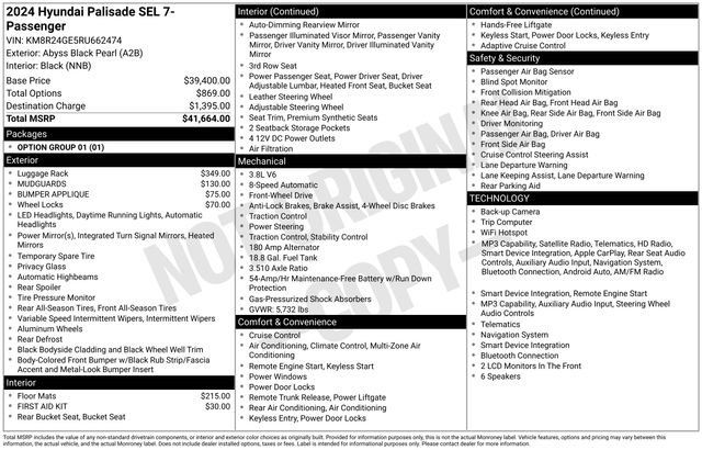 Used 2024 Hyundai Palisade SEL FWD image 4