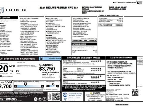 Used 2024 Buick Enclave Premium AWD/4WD image 3