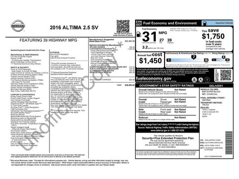 Used 2016 Nissan Altima 2.5 SV w/ Convenience Package image 4