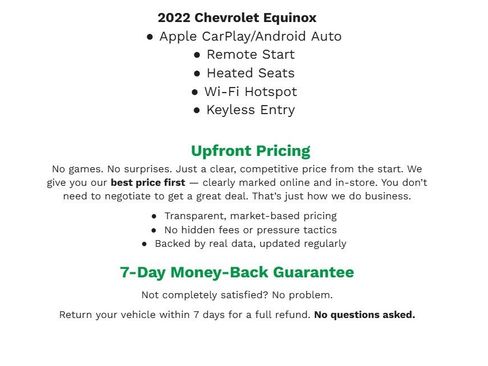 Used 2022 Chevrolet Equinox Premier w/ LPO, Floor Liner Package image 2