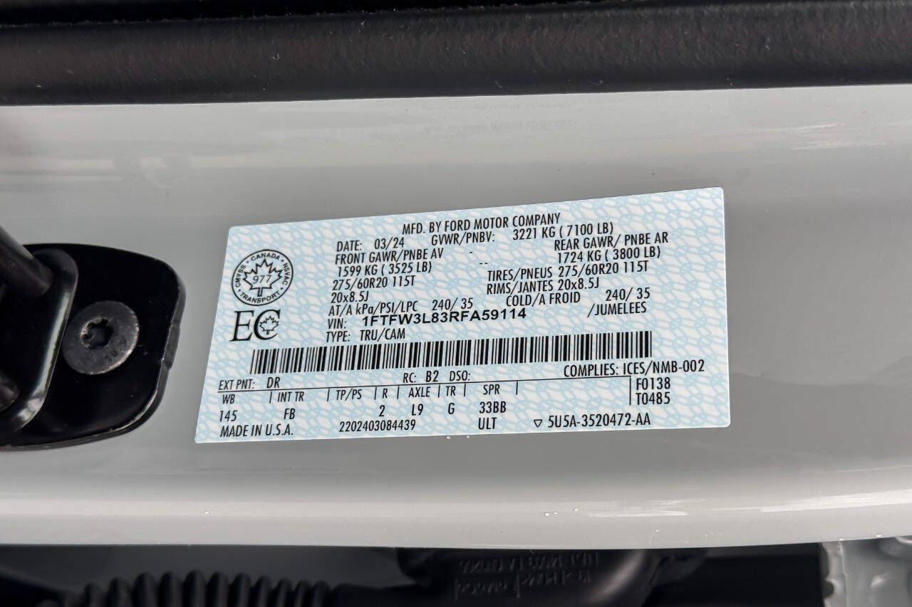 Used 2024 Ford F150 XLT w/ Equipment Group 302A MID AWD/4WD image 25