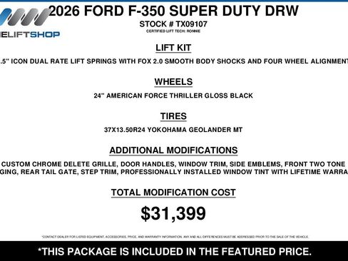 Used 2026 Ford F350 Platinum w/ Platinum Plus Package image 2