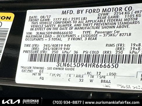 Used 2017 Lincoln MKZ Select w/ Select Plus Package image 32