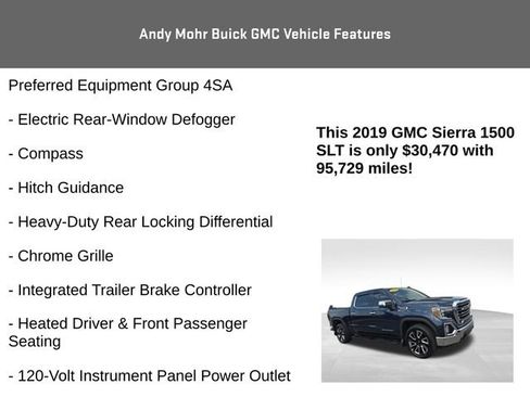 Used 2019 GMC Sierra 1500 SLT w/ SLT Convenience Package AWD/4WD image 16