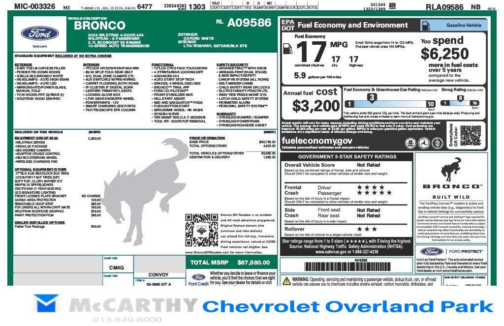 Used 2024 Ford Bronco Wildtrak AWD/4WD image 15