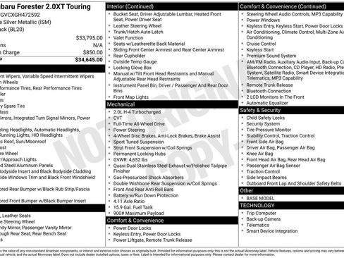 Used 2016 Subaru Forester 2.0XT Touring image 16